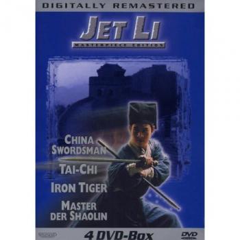 China Swordsman Filmpaket 4 DVDs – Tai‑Chi, Iron Tiger & Master of Shaolin
