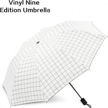 Vinyl Folding Sun Umbrella with Square Lattice Design