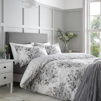 Elinda Florale Reversibleschlafzimmerecke – Catherine Lansfield Silbergrün