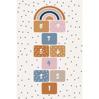 Sottopavimento per stanza di bambino 120x160 cm marella bianca