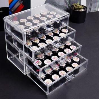 Organisateur cosmétique transparent