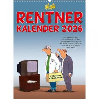Lappan Uli Stein Rentnerkalender 2026: Monatskalender für die Wand