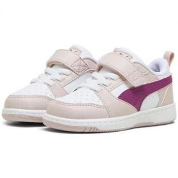 Puma Rebound V6 Lo AC+ Mens Shoes – Mauve Mist & White, UK 9