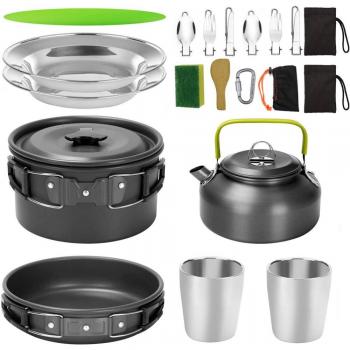 Conjunto Básico de Utensilios para Camping