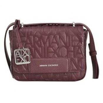 Tracolla Donna Armani Exchange Bordeaux con Logo