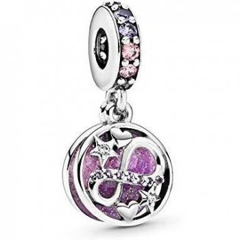 Pandora Charm Colgante Plata Ley Infinito y Estrellas Brillantes 798829C01