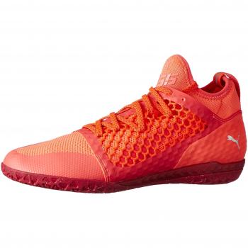 Puma Herren Fußballschuhe 365 Ignite Netfit CT, Fiery Coral-White-Toreador