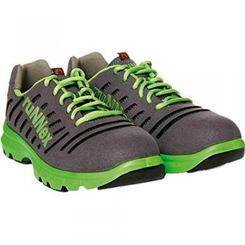 Runnex Flexstar ESD Sicherheitshalbschuh S1P Grau/Grün Gr. 50