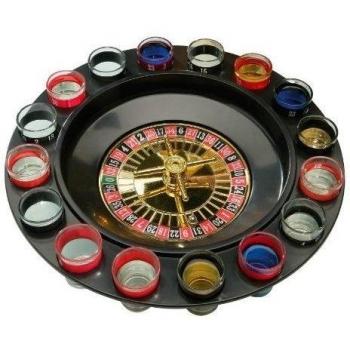 Spill-Free Roulette Shot Glass Game