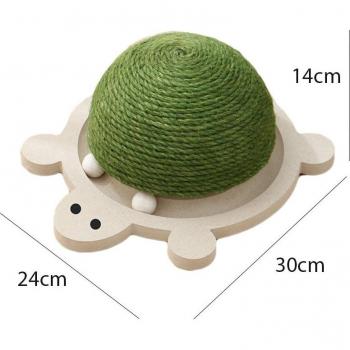 Wooden Ball Cat Scratcher with Sisal