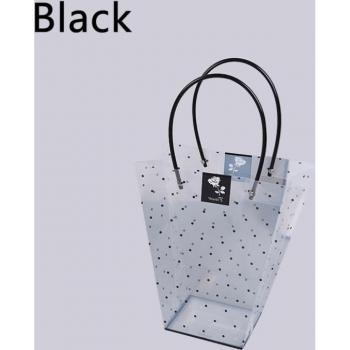 Easter Glow Dot-Woven Clear Floral Decorative Bag