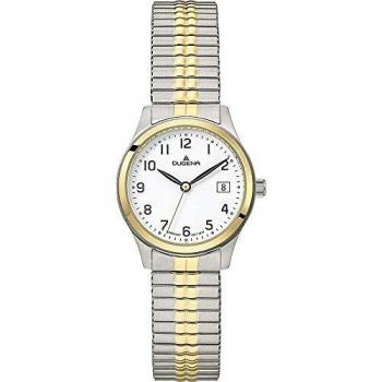Damenuhr Basic von Dugena – Modell 4460757, Edelstahl 28 mm, silber/gold
