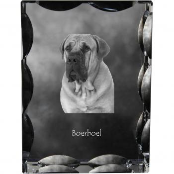 Transparent Boerboel Dog Sculpture