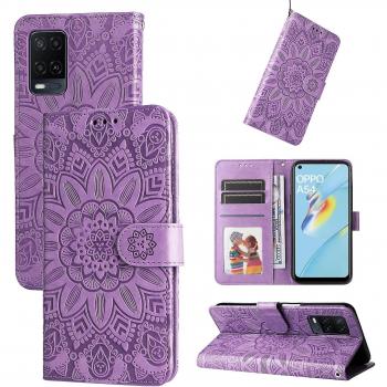 Cover Elegante de Cuero Floral, Soporte y Cajón de Tarjetas para Oppo A16s