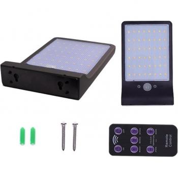3 Modes 48 LED Solar Wall Light 450LM with Remote Control