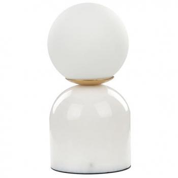 Lampe de chevet en marbre blanc KIWI