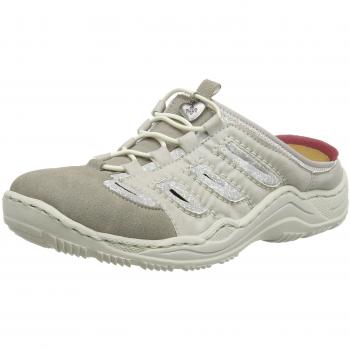 Rieker Damen Clogs L0555, Grau (Vapor/Ice/silverflower)