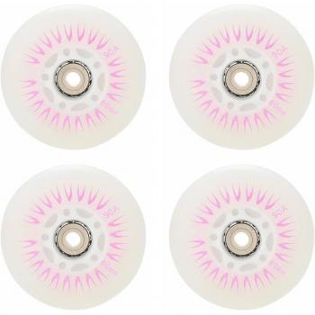 Durable 80 mm LED Roller Skate Wheels – 4 Pack, Flashing, L7M8