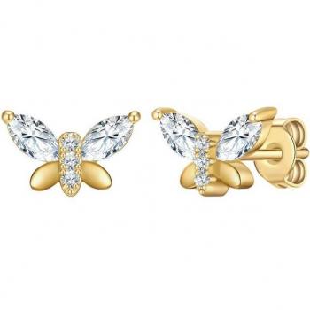 Sterling Silver & Gold Rafaela Donata Women's Earring – Universal Fit