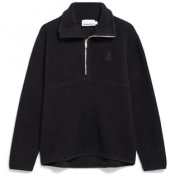 ARMEDANGELS HAARLEENAA – Damen Fleece‑Sweatshirt aus Bio‑Baumwolle (schwarz)
