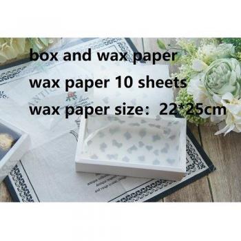 10-Pack White Chocolate Packaging Box with PVC Viewing Window