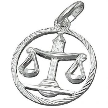 Pendente Segno Zodiacale Bilancia Argento 925
