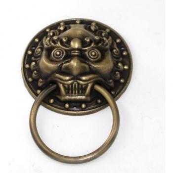 Timbre de puerta de 9,8 cm con cabeza de león