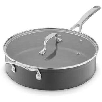 Sur La Table 28cm Grey Anodised Pan Set with Helper Handle and Glass Lid