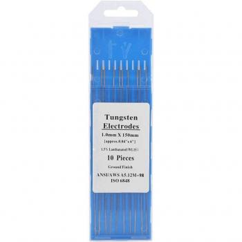 Tiges d’électrode TIG L15 1 mm : acier inox, titane, aluminium, cuivre – Pack 10