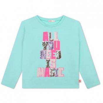 T-shirt Billieblush FILLE 2A Vert