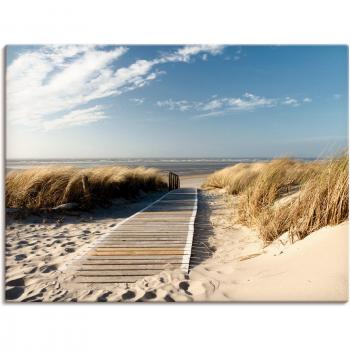 Nordsee Panorama: Langeoog Steg Leinwand & Alu-Wandbild