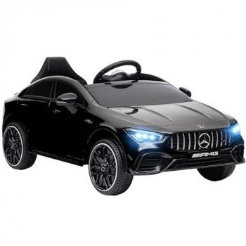 AIYAPLAY Kinderauto Kunststoff/Metall – 12 V‑Antrieb – Musik, Leuchte, USB‑Port – 3–6 Jahre – Schwarz