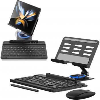 Juego de Soporte y Teclado Bluetooth para Galaxy Z Fold