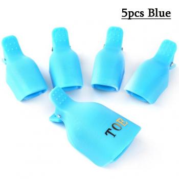 5pcs Toe Nail Gel Polish Remover Clips