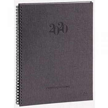 Agenda 2024 Consultations W Exacompta 21 x 29,7 cm Janvier à Décembre gris