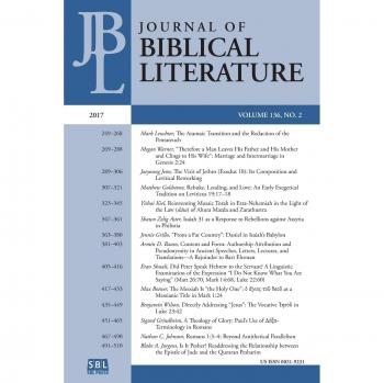 Journal of Biblical Literature 136.2