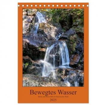 Bewegtes Wasser Tischkalender 2025 DIN A5 hoch CALVENDO Monatskalender