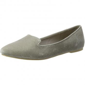 Bianco Samt Loafer, Mocasines Mujer, Gris 38 EU