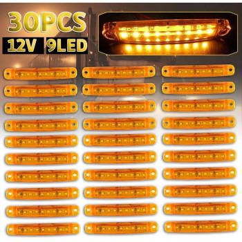 Lumière Dégagement Camion 9LED 30 Ambres