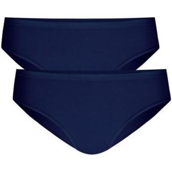 CALIDA Hüftslip Duo für Damen, 2er-Pack, S, Blau, ideal für den Alltag