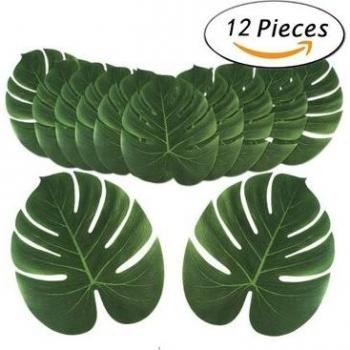 Hojas Falsas de Monstera para Fiesta Luau