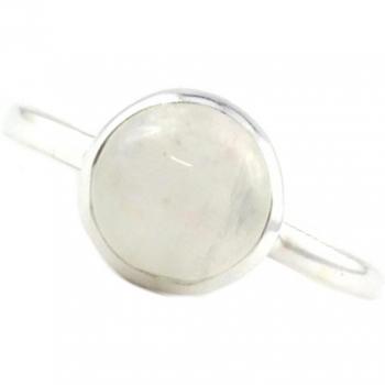 Bague Argento Heaven Luna Bianco 8 mm 56