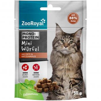 ZooRoyal Mini-Würfel Ente & Katzenminze 5x50g