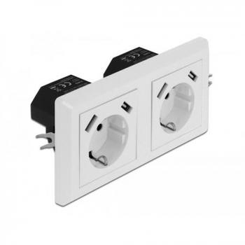 Caja de Tomacorriente DELOCK 11475 (USB integrado)