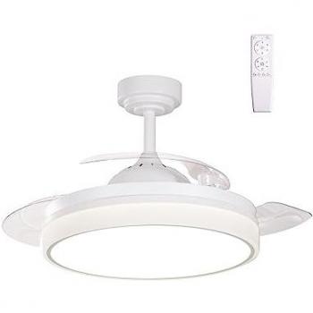 Ventilateur Compact LED Vera Mini 35W à Pales Rétractables