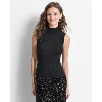 Top de canalé sin mangas DKNY para mujer