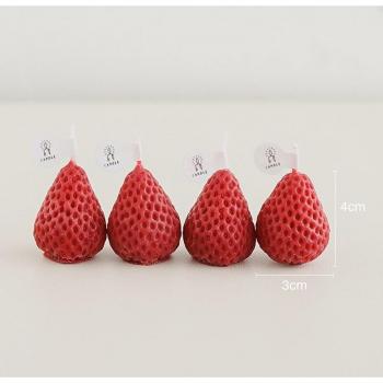 Strawberry Birthday Party Candle