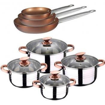 Set De 3 Poêles En Cuivre San Ignacio 20/24/28 Cm