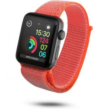 Correa de Velcro para Apple Watch 42/44mm Naranja de Unotec