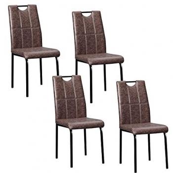 Stuhlset Denton Vintage – 4 ergonomische Sitze von HTI‑Living